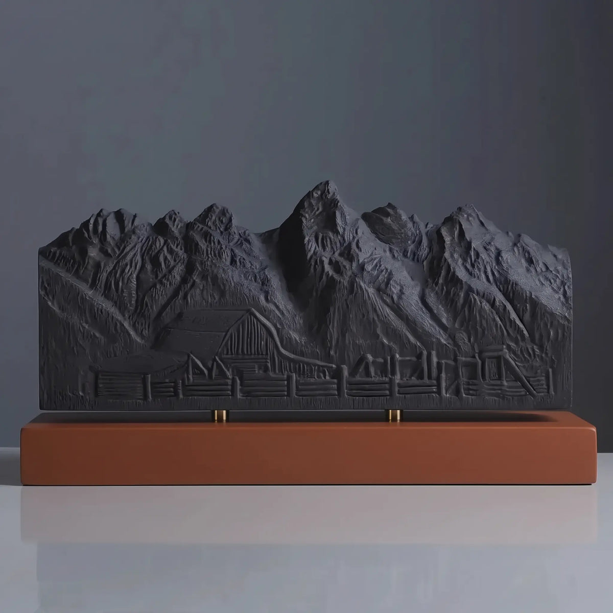 Grand Teton Sculpture (Moulton Barn View, Wyoming) Sculpted Peaks