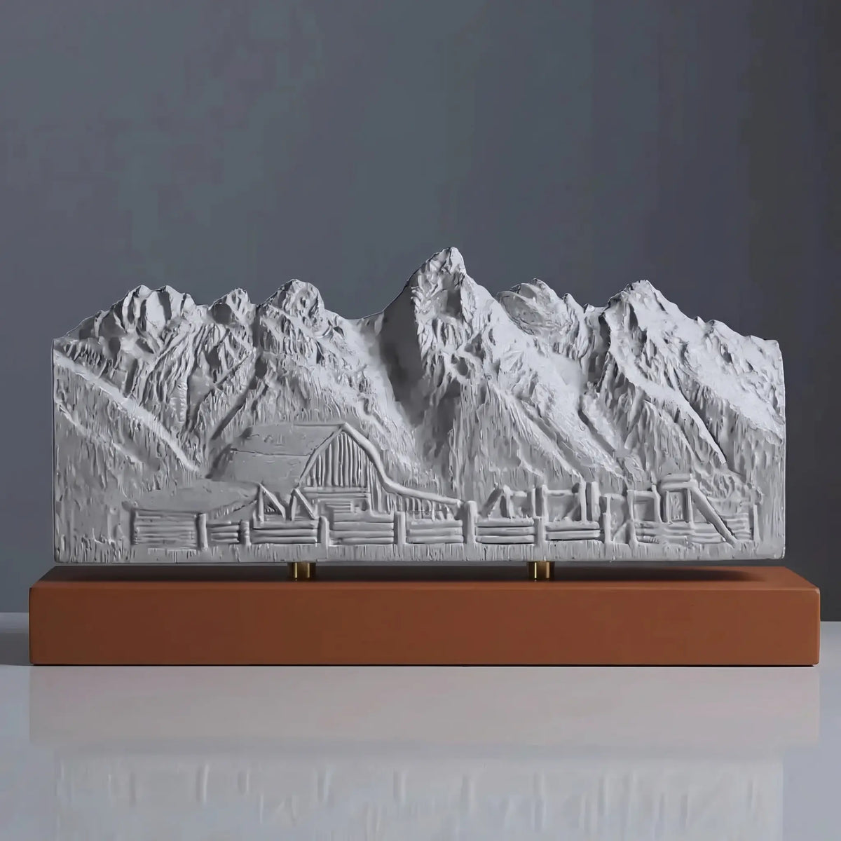 Grand Teton Sculpture (Moulton Barn View, Wyoming) Sculpted Peaks