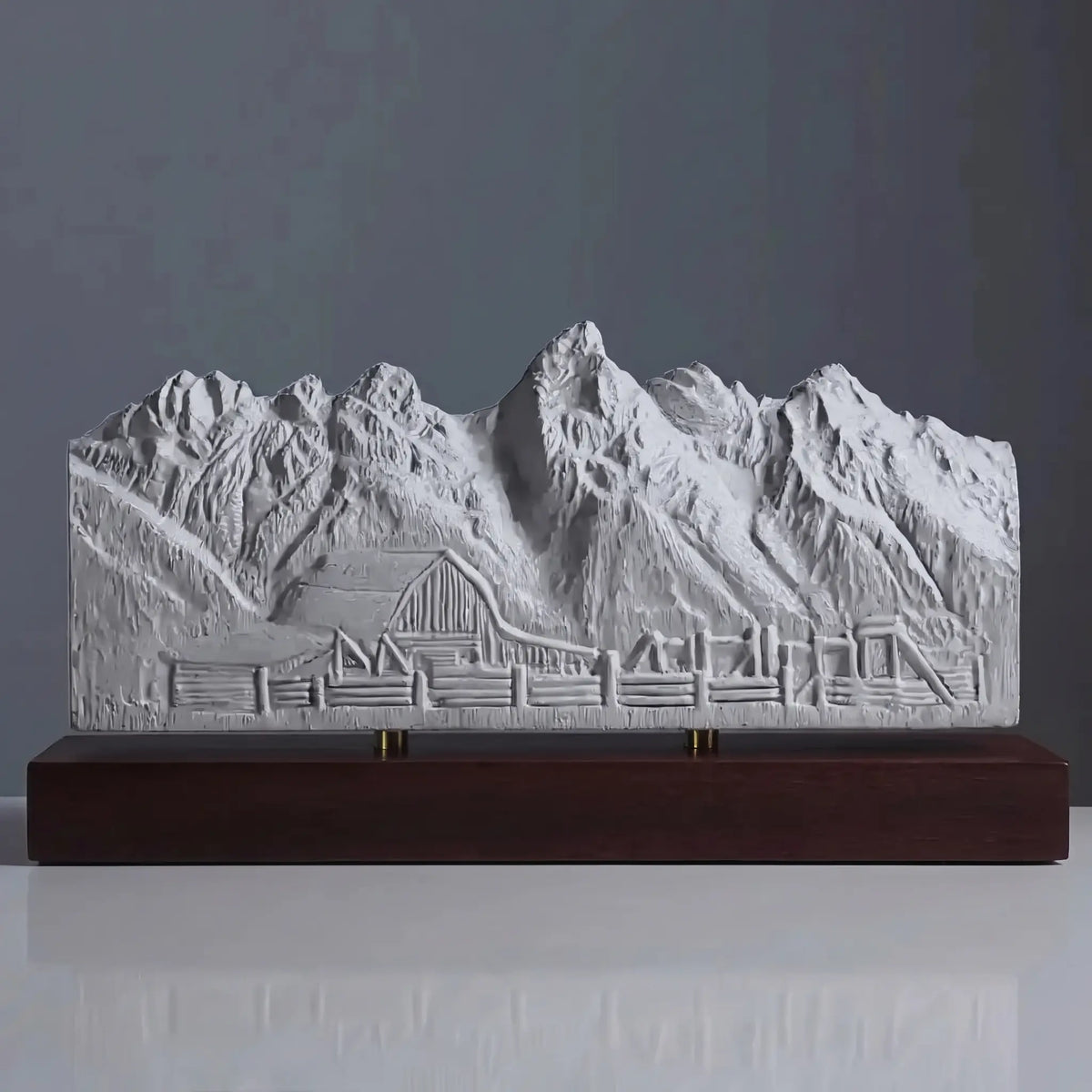Grand Teton Sculpture (Moulton Barn View, Wyoming) Sculpted Peaks