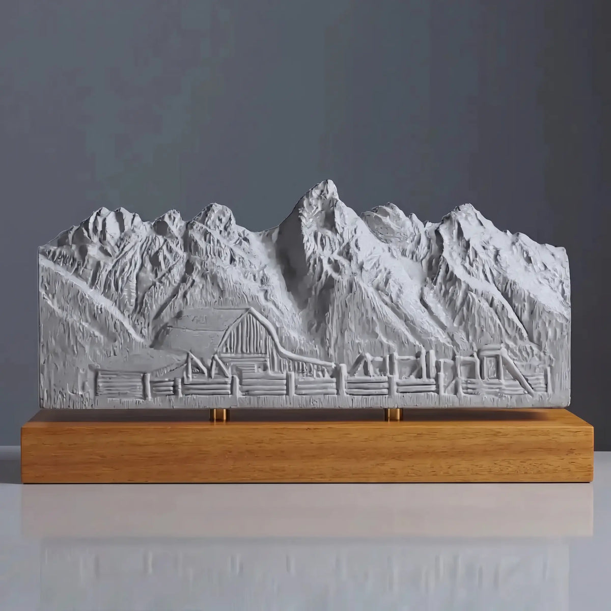 Grand Teton Sculpture (Moulton Barn View, Wyoming) Sculpted Peaks