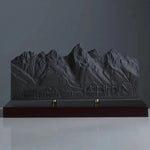 Grand Teton Sculpture (Moulton Barn View, Wyoming) Sculpted Peaks