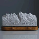 Grand Teton Sculpture (Moulton Barn View, Wyoming) Sculpted Peaks