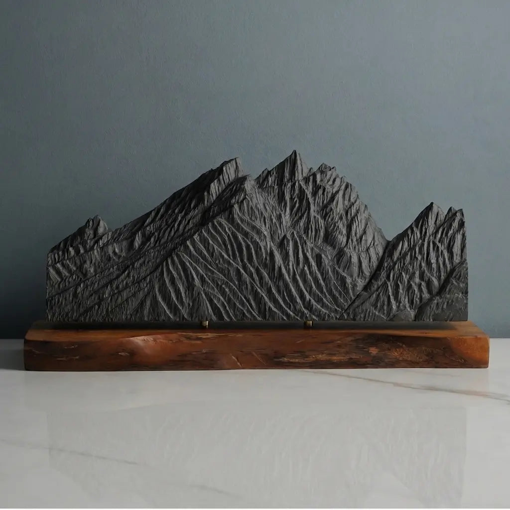 Grand Teton Sculpture (Mountain View Turnout, Wyoming) Sculpted Peaks