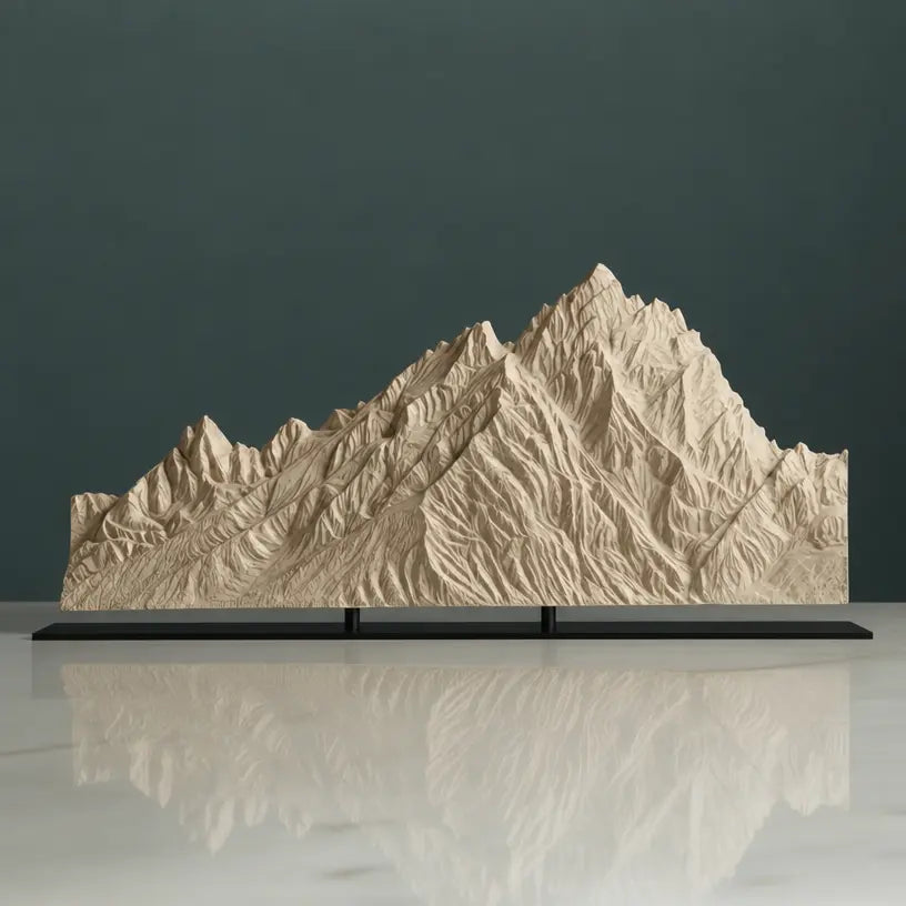 Grand Teton Sculpture (View A Jackson Lake Lodge, Wyoming) Sculpted Peaks
