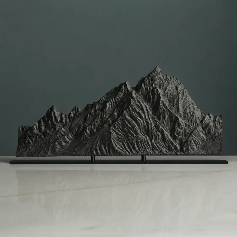 Grand Teton Sculpture (View A Jackson Lake Lodge, Wyoming) Sculpted Peaks