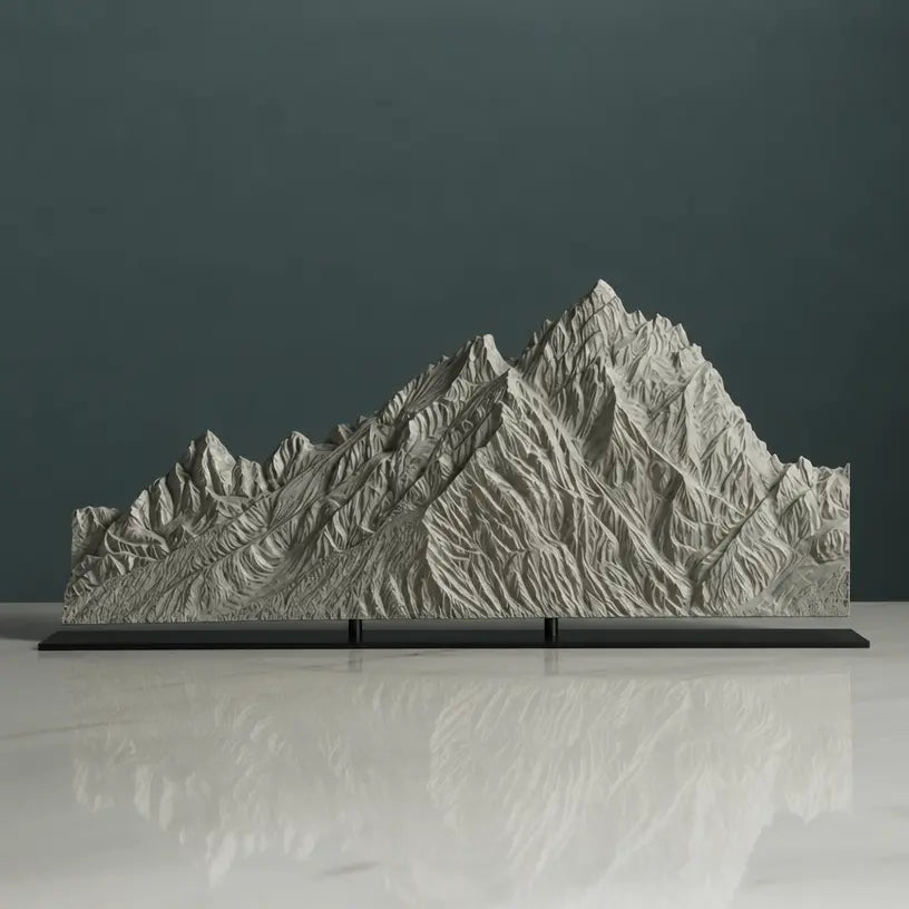 Grand Teton Sculpture (View A Jackson Lake Lodge, Wyoming) Sculpted Peaks