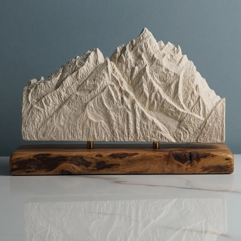 Grand Teton Sculpture - Summit Pyramid Sculpted Peaks