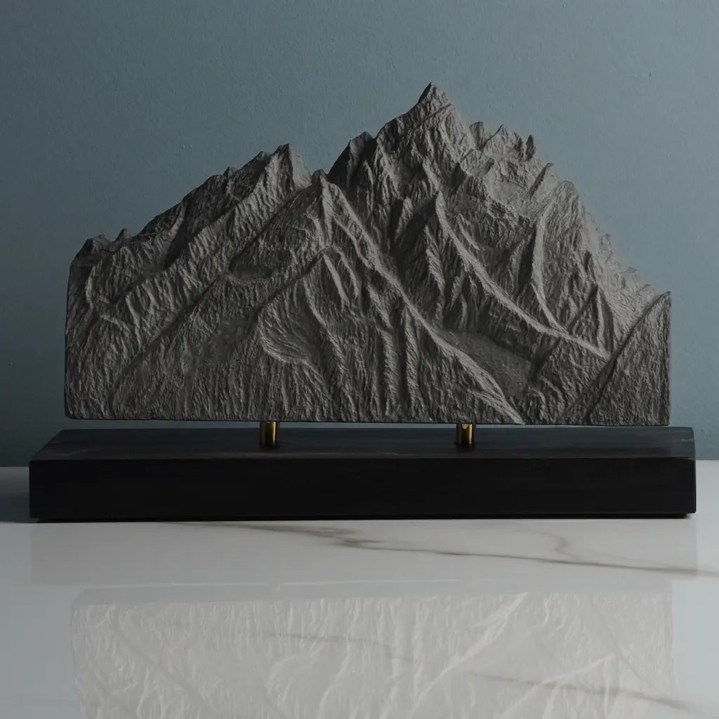 Grand Teton Sculpture - Summit Pyramid Sculpted Peaks
