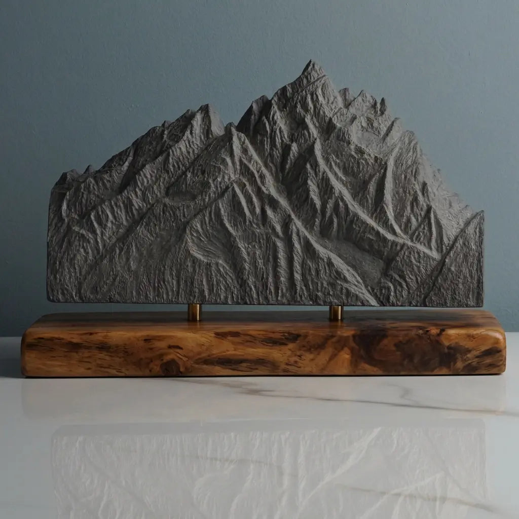 Grand Teton Sculpture - Summit Pyramid Sculpted Peaks