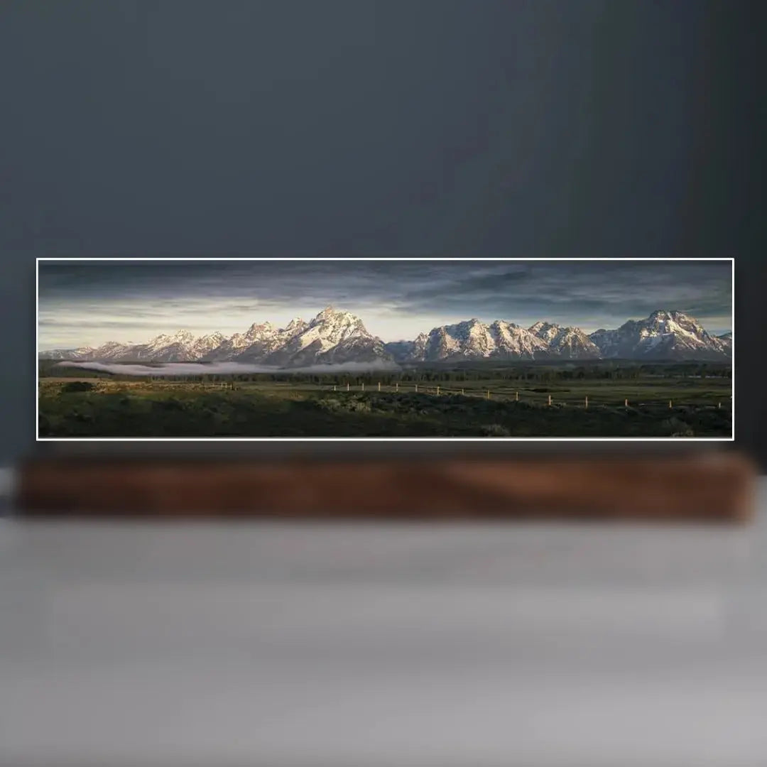 Grand Teton Sculpture (Panorama View, Wyoming) Sculpted Peaks