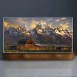 Grand Teton Sculpture (Moulton Barn View, Wyoming)