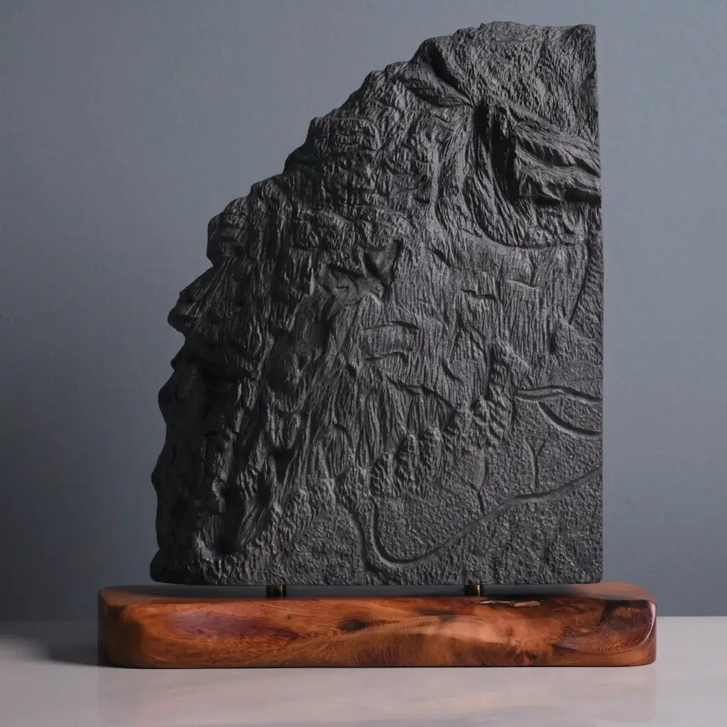 Grandfather Mountain Sculpture (Profile View, North Carolina) Sculpted Peaks