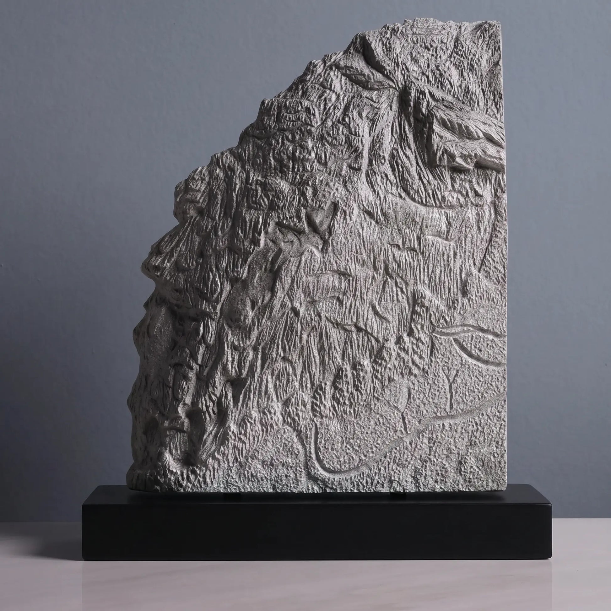 Grandfather Mountain Sculpture (Profile View, North Carolina) Sculpted Peaks