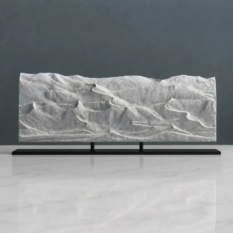 Great Sand Dunes Sculpture (View from High Dune, Colorado) Sculpted Peaks