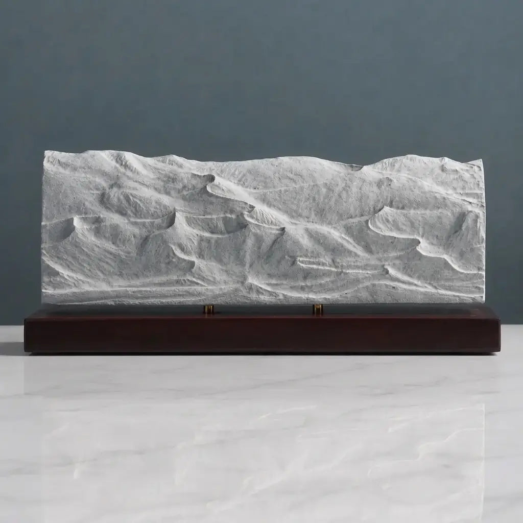 Great Sand Dunes Sculpture (View from High Dune, Colorado) Sculpted Peaks