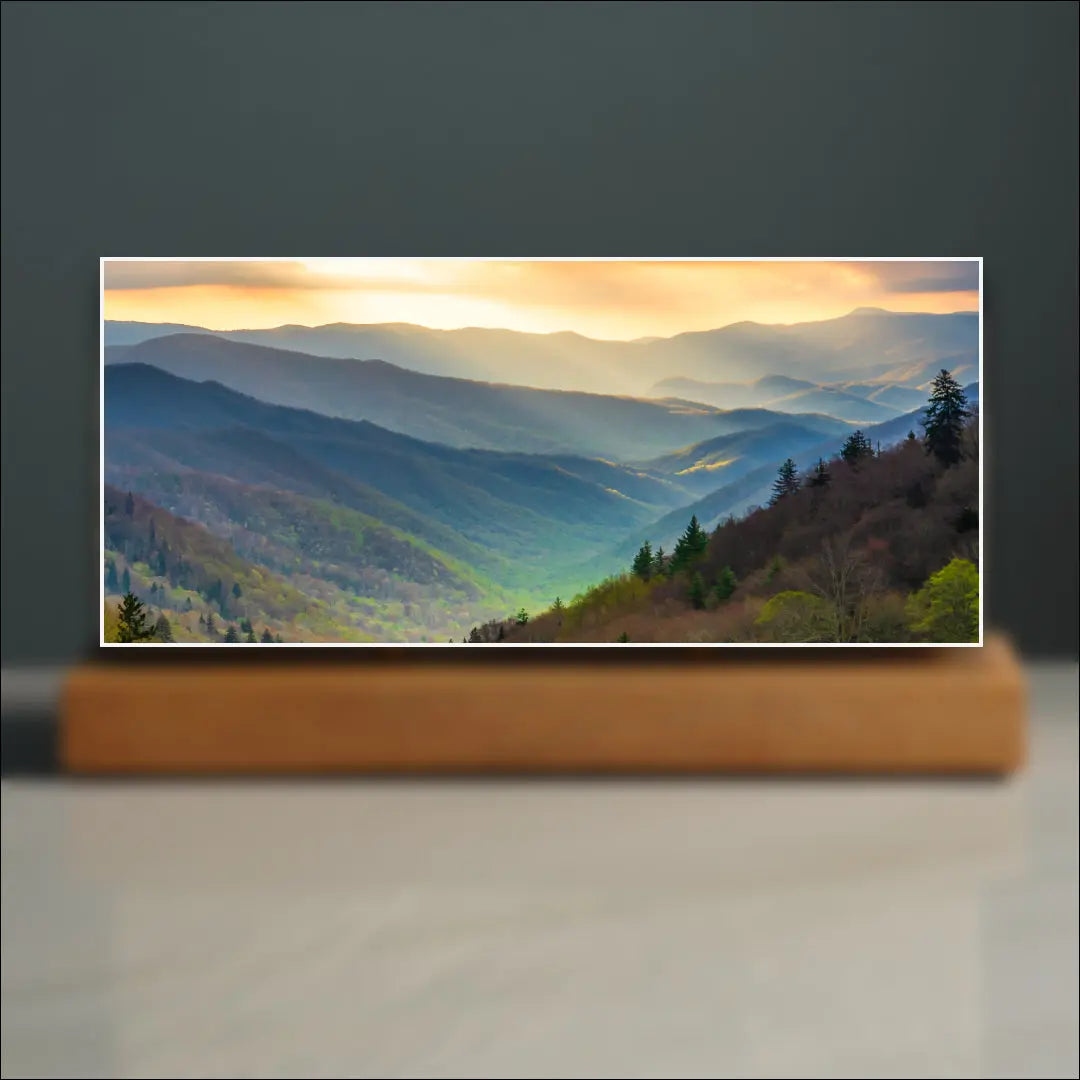 Great Smoky Mountains Sculpture (View from Oconaluftee Overlook, North Carolina) Sculpted Peaks