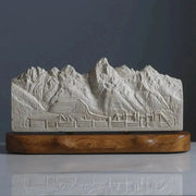 Grand Teton Sculpture (Moulton Barn View, Wyoming) Sculpted Peaks