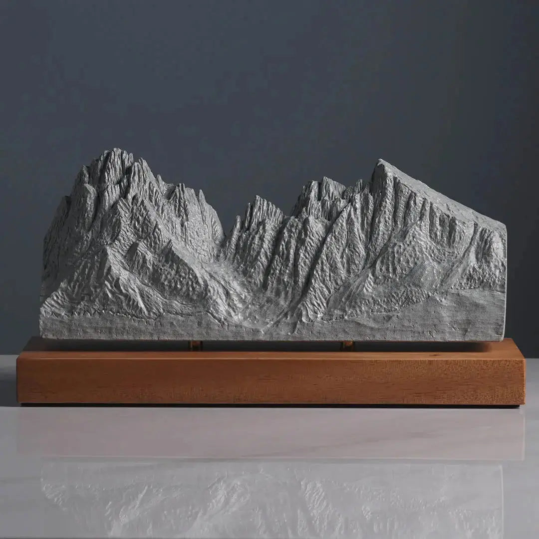 Langkofel Sculpture (View from Val Gardena, Dolomites) Sculpted Peaks