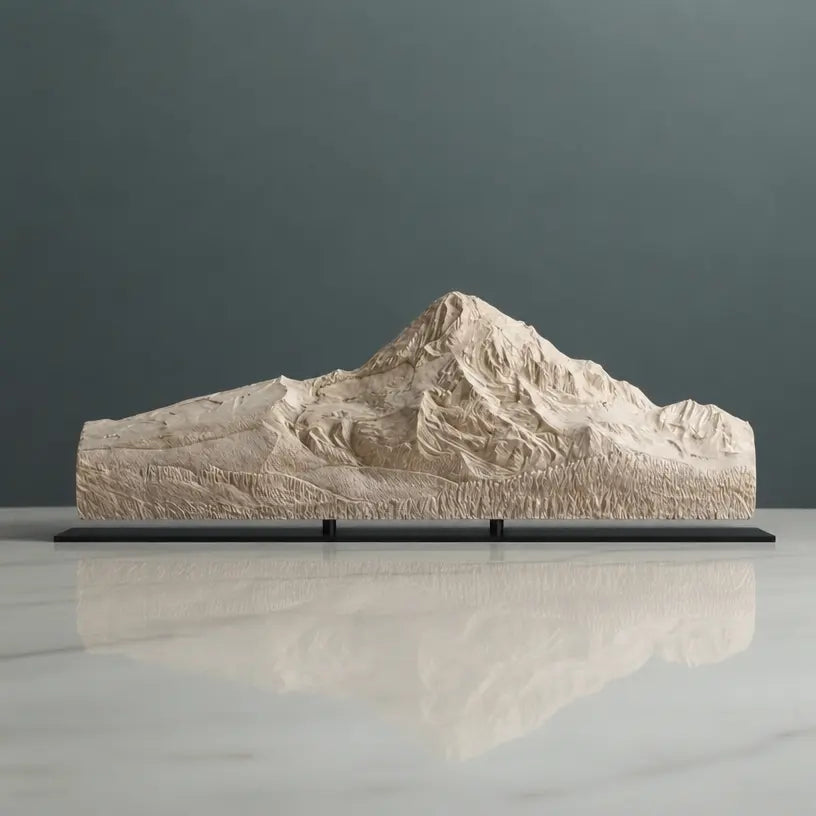 Mount Hood Sculpture (View from Laurence Lake Road, Oregon) Sculpted Peaks
