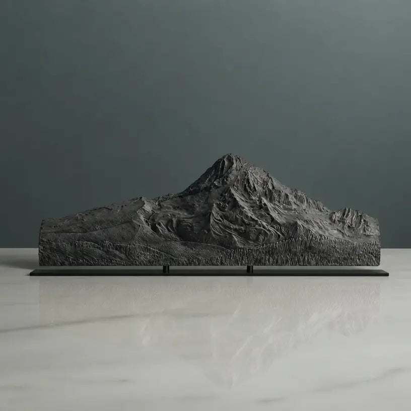 Mount Hood Sculpture (View from Laurence Lake Road, Oregon) Sculpted Peaks