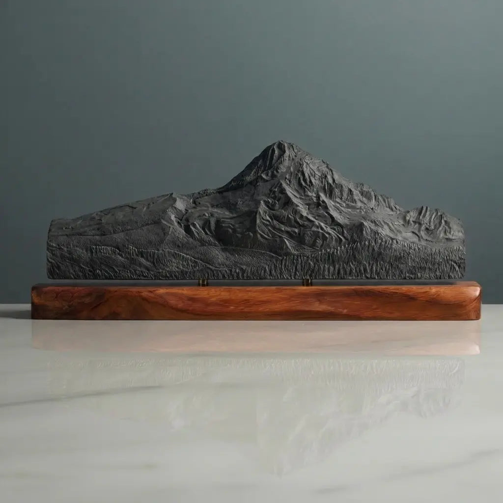Mount Hood Sculpture (View from Laurence Lake Road, Oregon) Sculpted Peaks