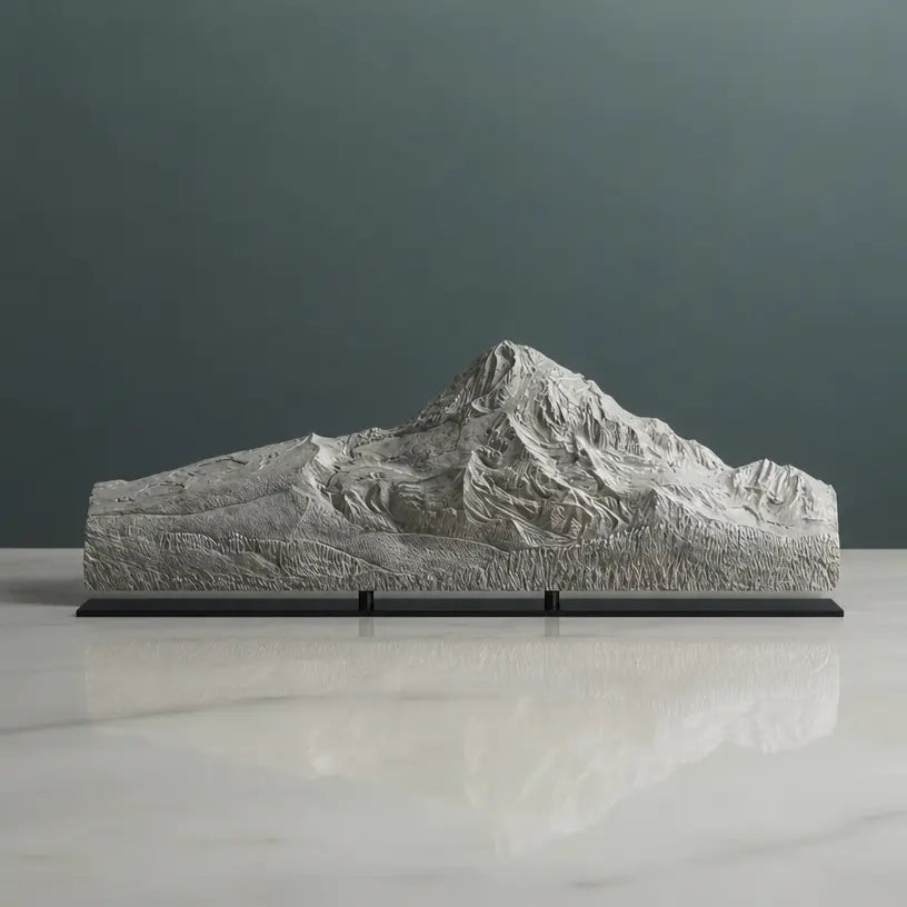 Mount Hood Sculpture (View from Laurence Lake Road, Oregon) Sculpted Peaks