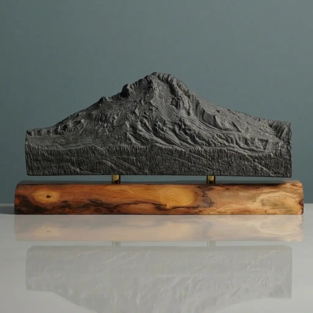 Mount Hood Sculpture (View from Trillium Lake, Oregon) Sculpted Peaks