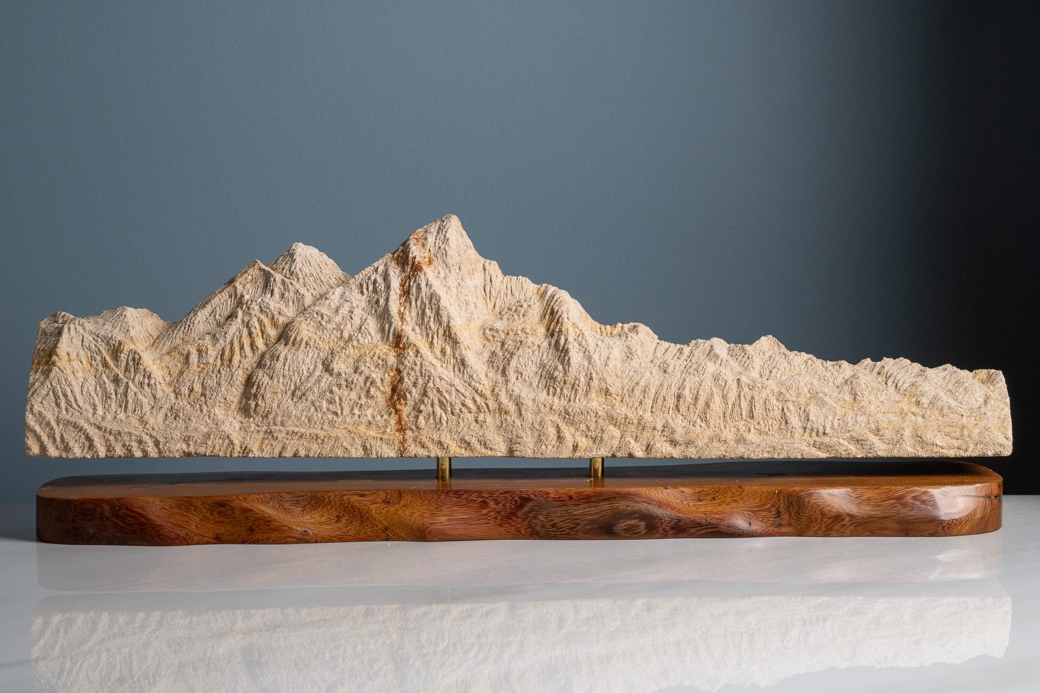 Everest and Nuptse (View from Kala Patthar Panorama - Imperfect Sculpture) - IMPF 104 Sculpted Peaks