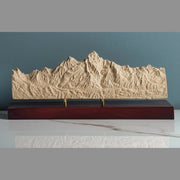 Everest and Nuptse (Panoramic View, Kala Patthar, Nepal - Imperfect Sculpture) - IMPF 344 Sculpted Peaks