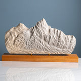 Everest and Nuptse (View from Kala Patthar - Imperfect Sculpture) - IMPF 34 Sculpted Peaks