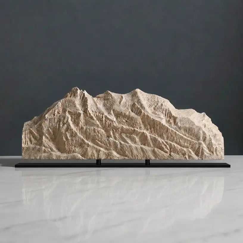 Illimani Sculpture (View from La Paz, Bolivia) Sculpted Peaks