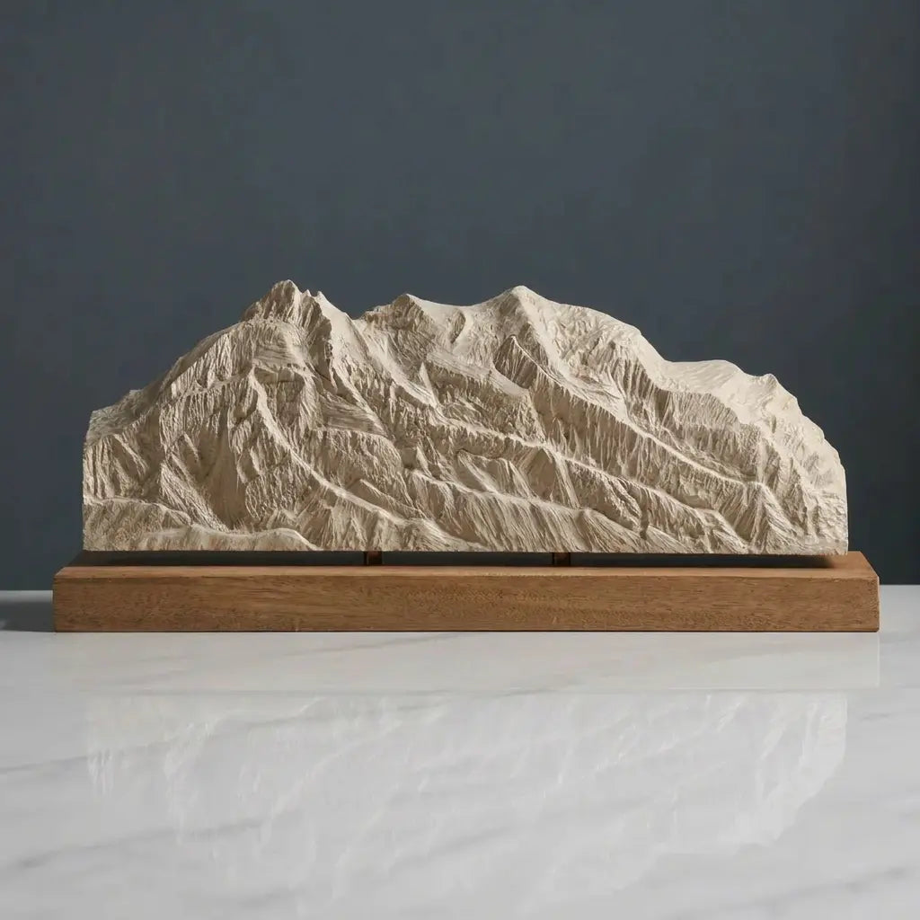 Illimani Sculpture (View from La Paz, Bolivia) Sculpted Peaks