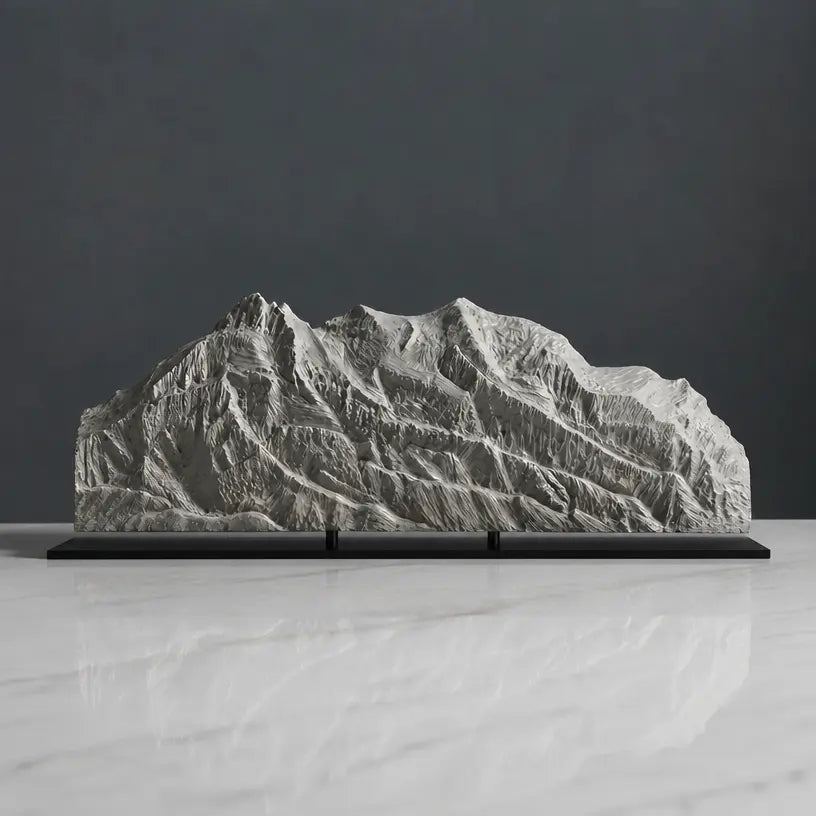 Illimani Sculpture (View from La Paz, Bolivia) Sculpted Peaks