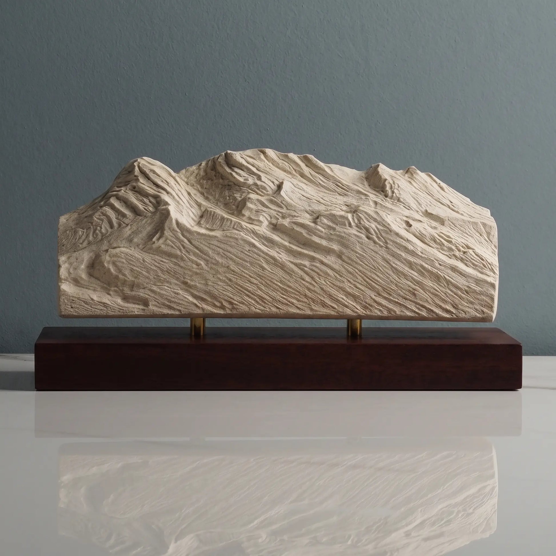 Iztaccíhuatl Volcano Sculpture (Sleeping Woman, Mexico) Sculpted Peaks