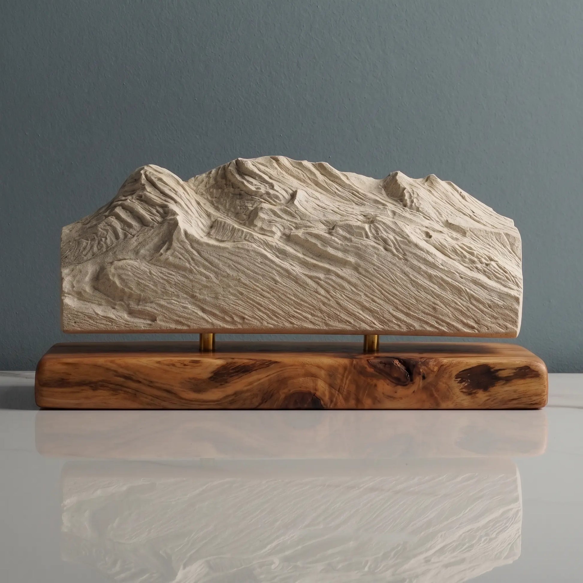 Iztaccíhuatl Volcano Sculpture (Sleeping Woman, Mexico) Sculpted Peaks