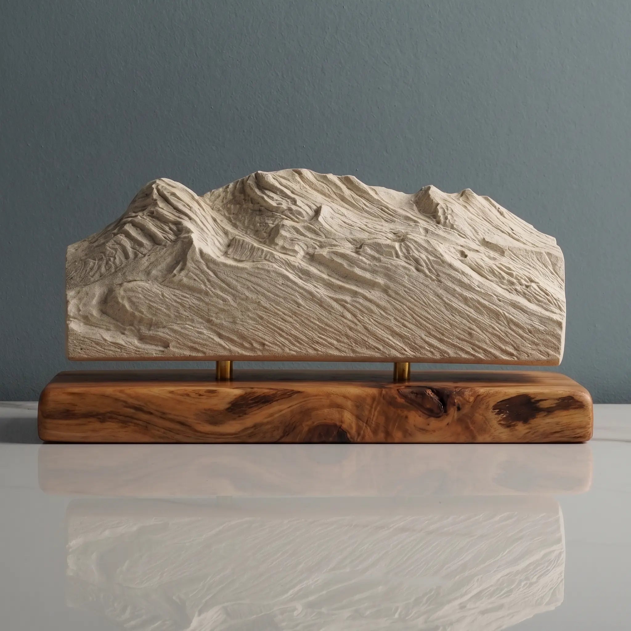 Iztaccíhuatl Volcano Sculpture (Sleeping Woman, Mexico) Sculpted Peaks