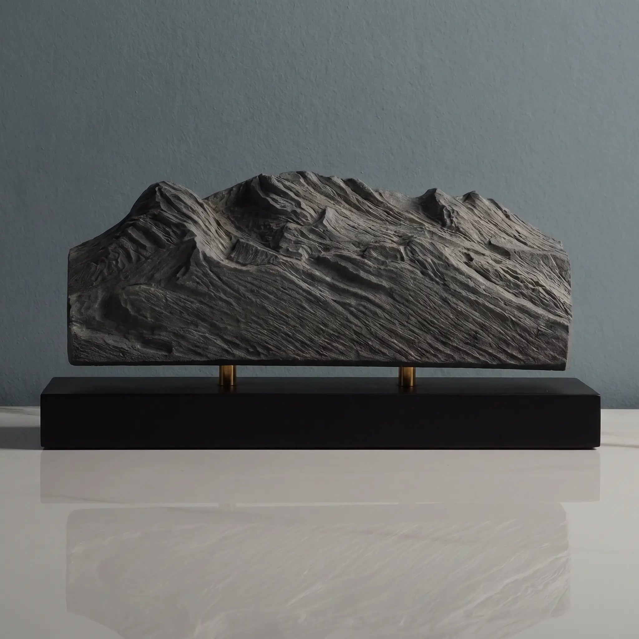 Iztaccíhuatl Volcano Sculpture (Sleeping Woman, Mexico) Sculpted Peaks