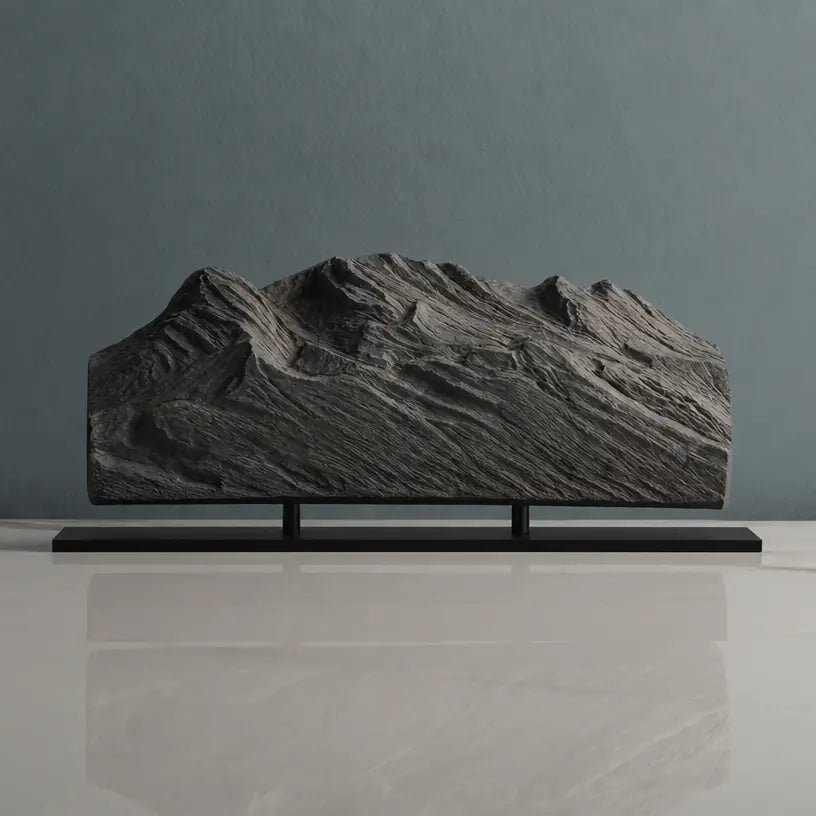 Iztaccíhuatl Volcano Sculpture (Sleeping Woman, Mexico) Sculpted Peaks