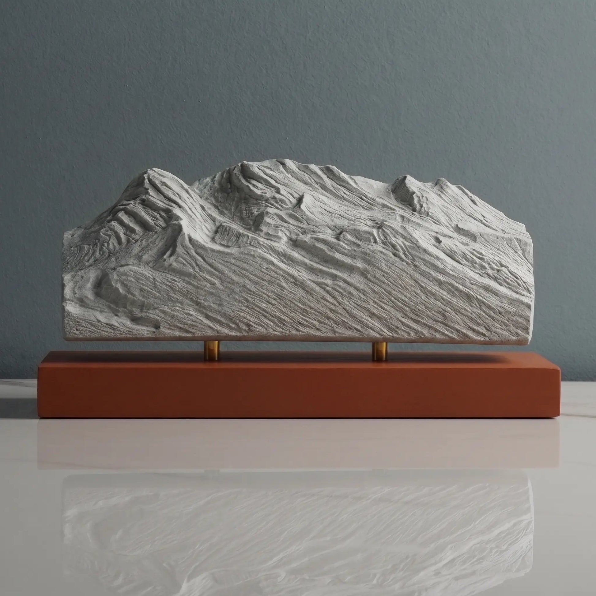 Iztaccíhuatl Volcano Sculpture (Sleeping Woman, Mexico) Sculpted Peaks