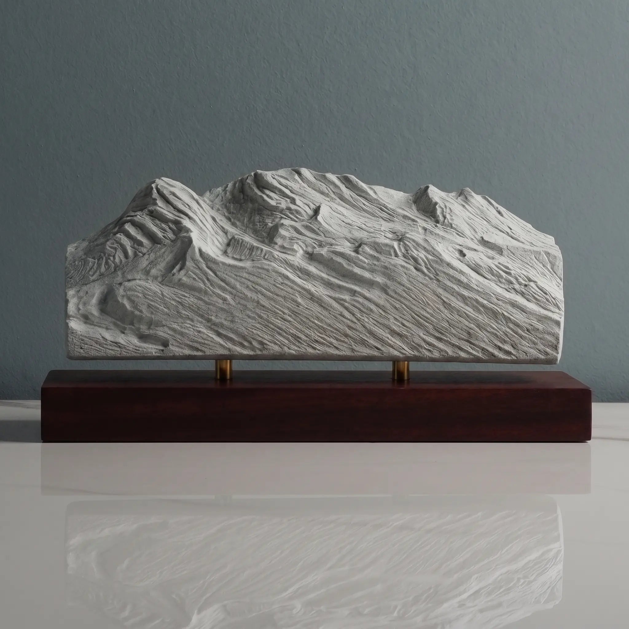 Iztaccíhuatl Volcano Sculpture (Sleeping Woman, Mexico) Sculpted Peaks