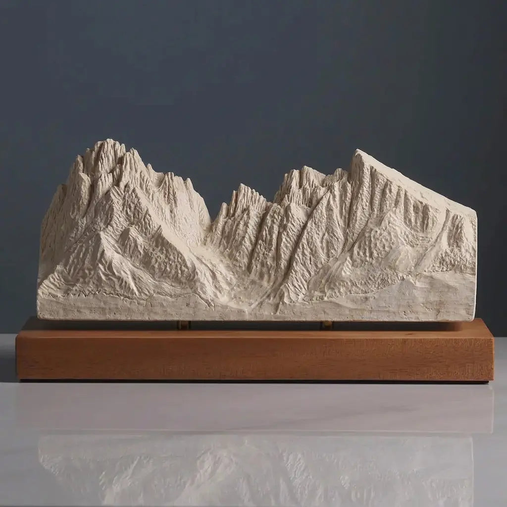 Langkofel Sculpture (View from Val Gardena, Dolomites) Sculpted Peaks