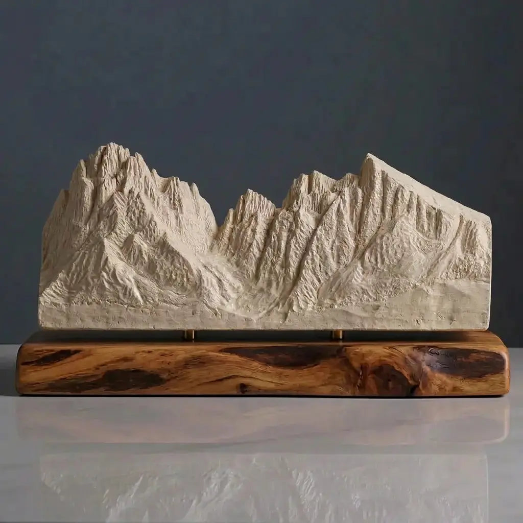 Langkofel Sculpture (View from Val Gardena, Dolomites) Sculpted Peaks