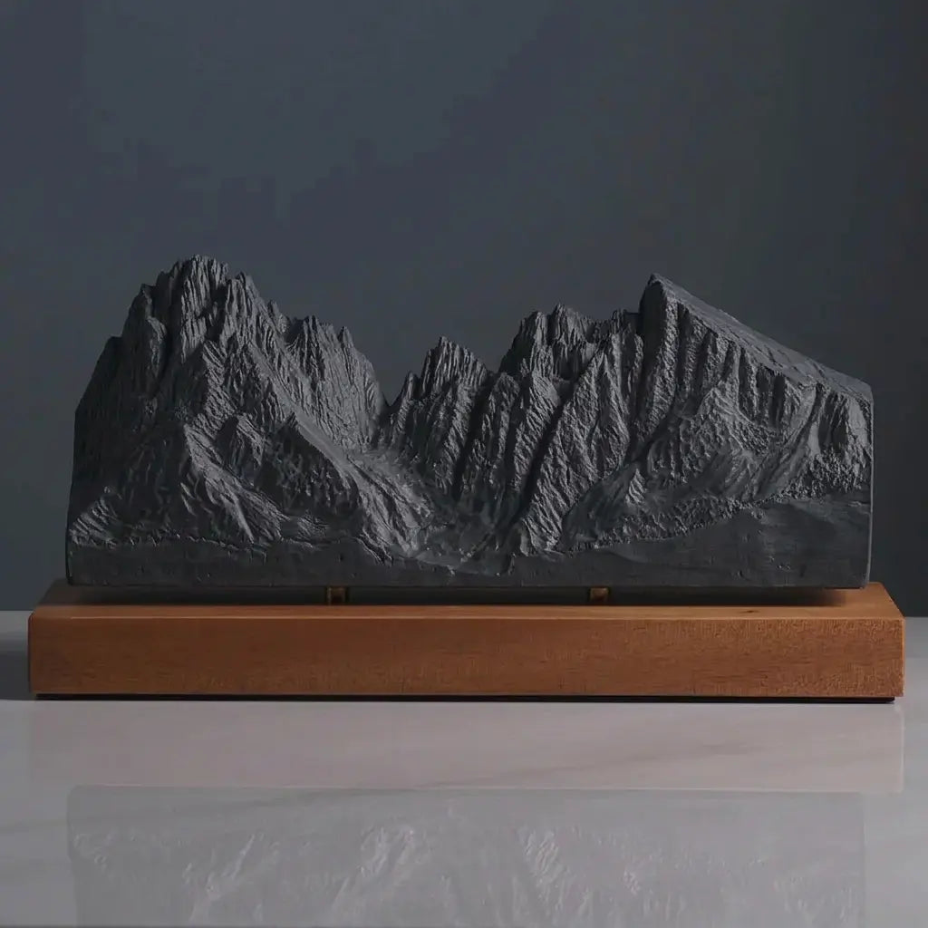 Langkofel Sculpture (View from Val Gardena, Dolomites) Sculpted Peaks
