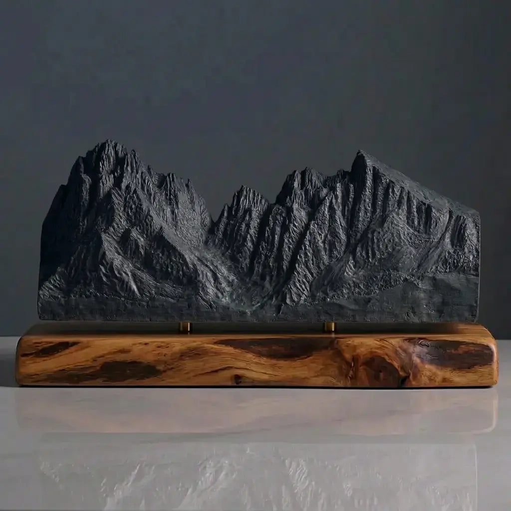 Langkofel Sculpture (View from Val Gardena, Dolomites) Sculpted Peaks