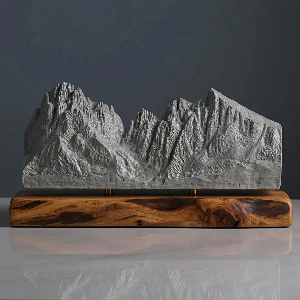 Langkofel Sculpture (View from Val Gardena, Dolomites) Sculpted Peaks