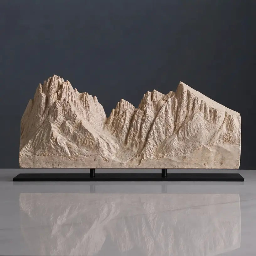 Langkofel Sculpture (View from Val Gardena, Dolomites) Sculpted Peaks