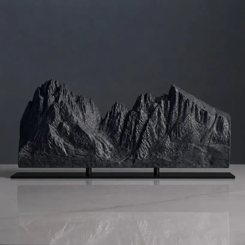 Langkofel Sculpture (View from Val Gardena, Dolomites) Sculpted Peaks