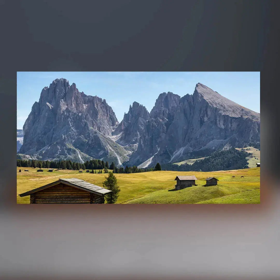Langkofel Sculpture (View from Val Gardena, Dolomites) Sculpted Peaks