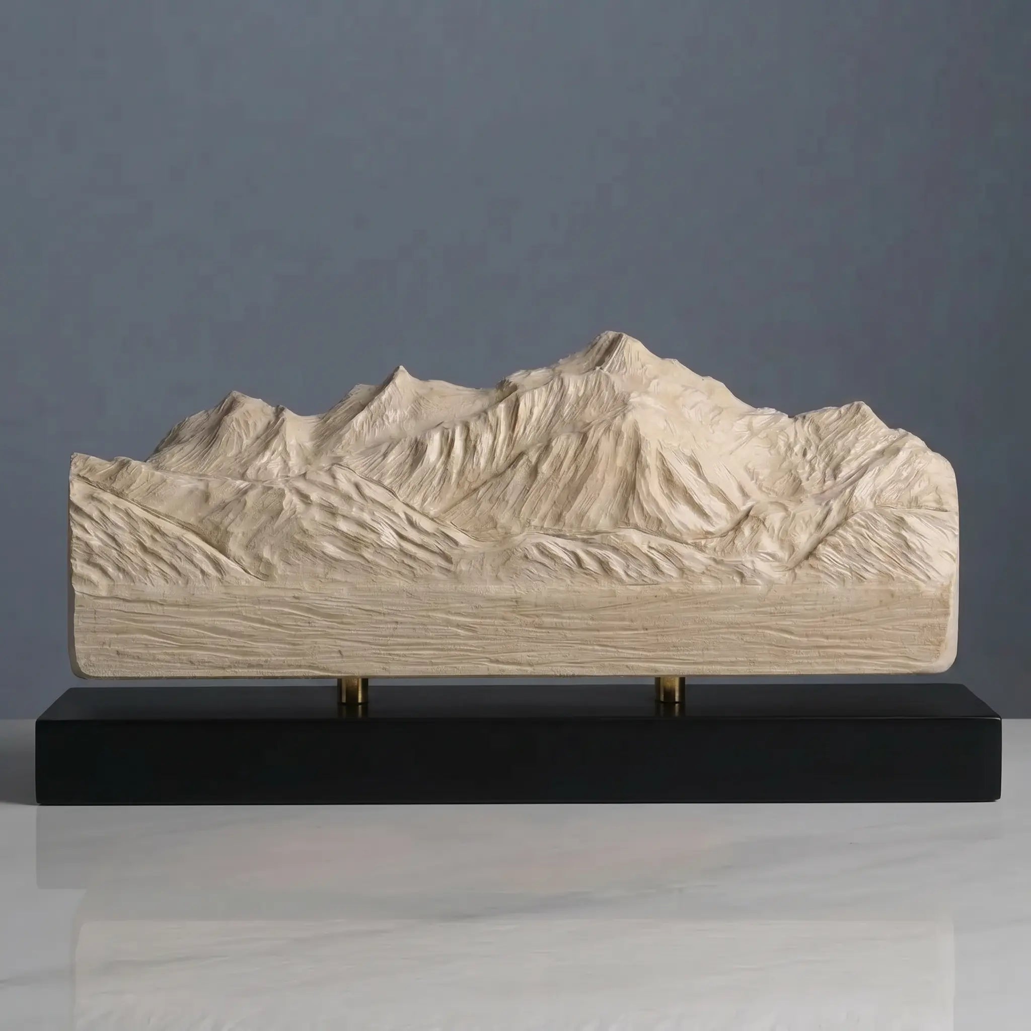 Mont Blanc Sculpture (North View) Sculpted Peaks