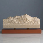Mont Blanc Sculpture (North View) Sculpted Peaks